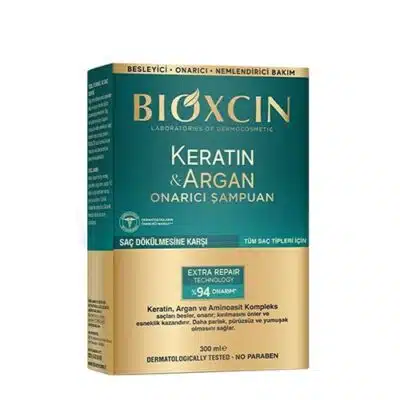 شامپو ضد ریزش و محافظت کننده کراتین بیوکسین (BIOXCIN) | ترمیم و تقویت مو