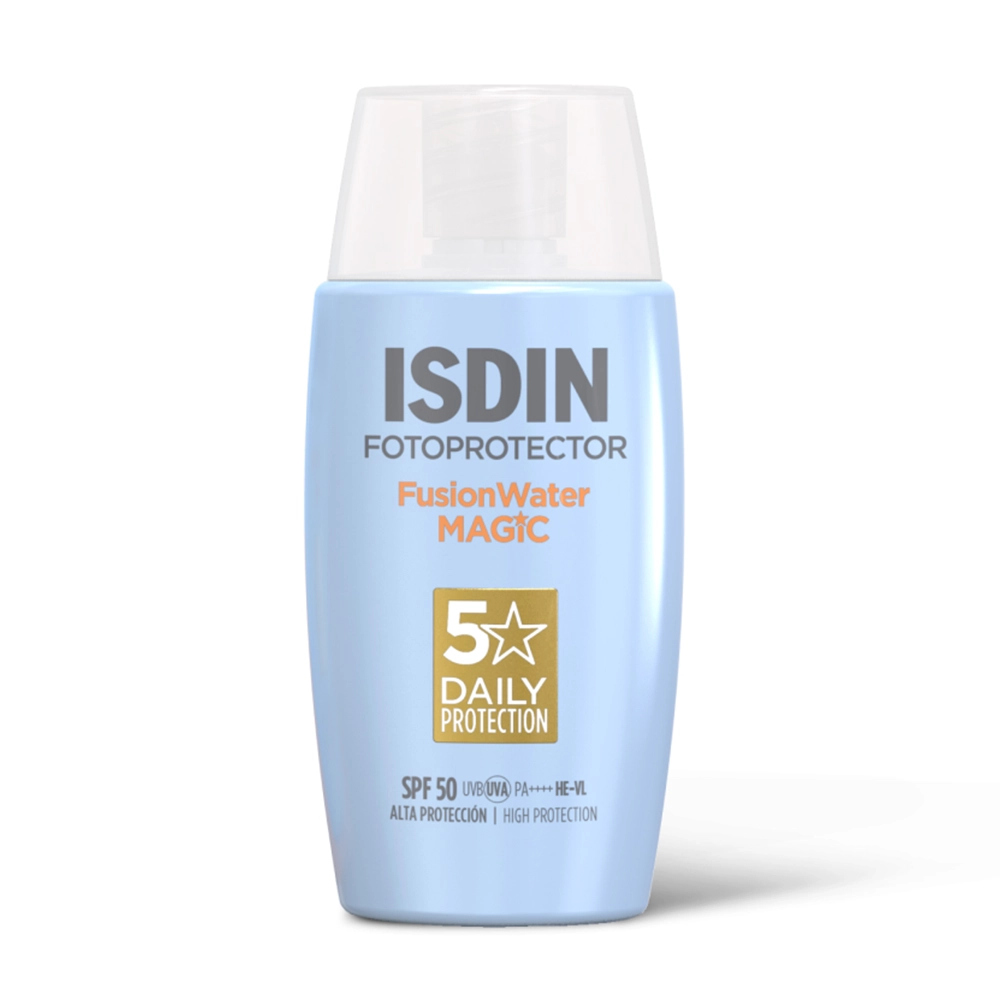 خرید ضدآفتاب فیوژن واتر مجیک ایزدین SPF50 بی رنگ