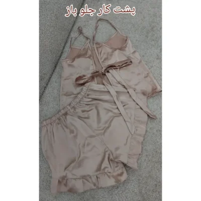 لباس خواب ساتن ابریشمی وارداتی فری سایز طرح خاص و زیبا پسند