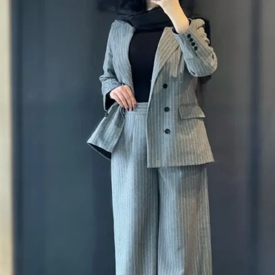 کت شلوار زنانه مدل آرون جنس دیپلمات پرشیا رنگ بندی متنوع سایز 1 و 2