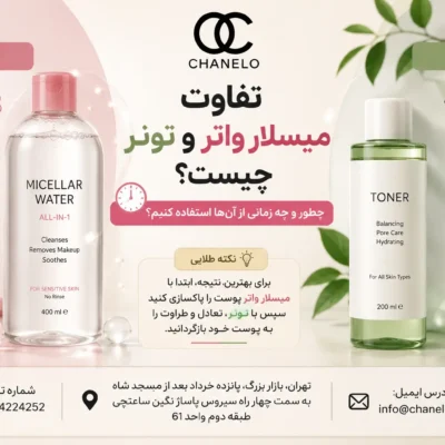 تفاوت میسلار واتر و تونر چیست؟ چطور و چه زمانی از آن‌ها استفاده کنیم؟