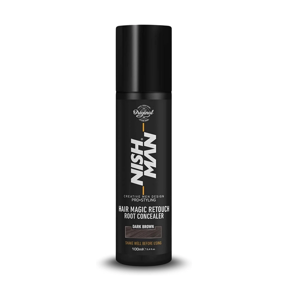 خرید اسپری کانسیلر ریشه مو نیشمن مدل Dark Brown