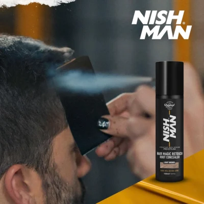اسپری کانسیلر ریشه مو نیشمن مدل Light Brown