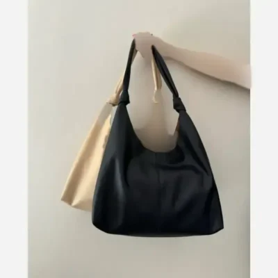 کیف زنانه شرانگ خارجی بند گره به همراه کیف آرایش سایز 33-38