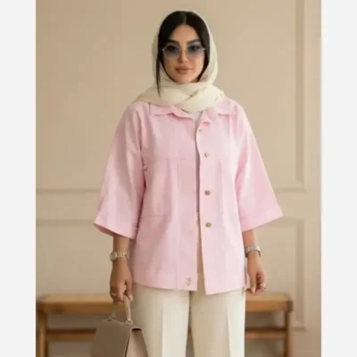 شومیز زنانه لینن مدل لارا سایز 36 تا 50