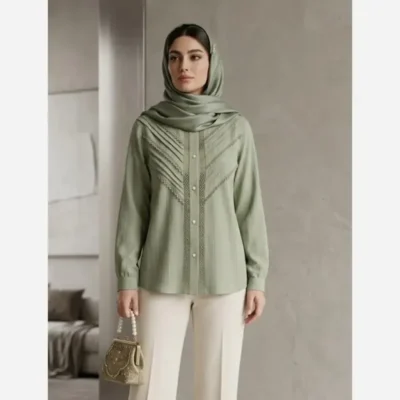 شومیز زنانه مجلسی توکی کراش سایز 36 تا 58